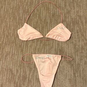 My Mum Made It Pink Bikini G String Set